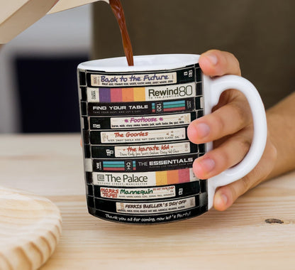 VHS Tapes Mug Awesome Nostalgia Coffee Mug