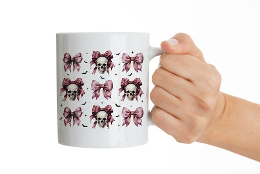 Spooky Skulls & Bows Mug