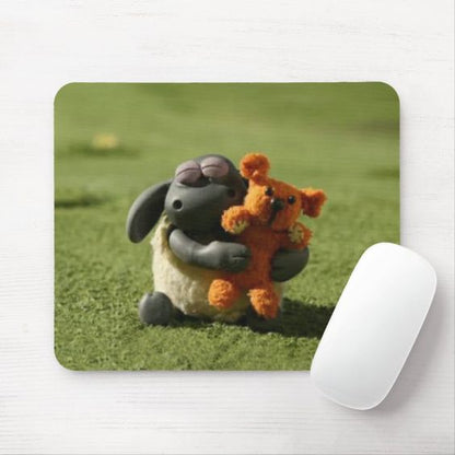 Sweet Sheep Mousepad Cutesy Decor Mousepad