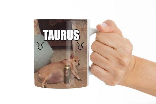 Taurus Mug Funny Mug Dog Mug Dogs as Zodiac Signs Funny Zodiac Gift Astrology Gift Taurus Mug Taurus Gift for Him Gift for Her Zodiac Mug