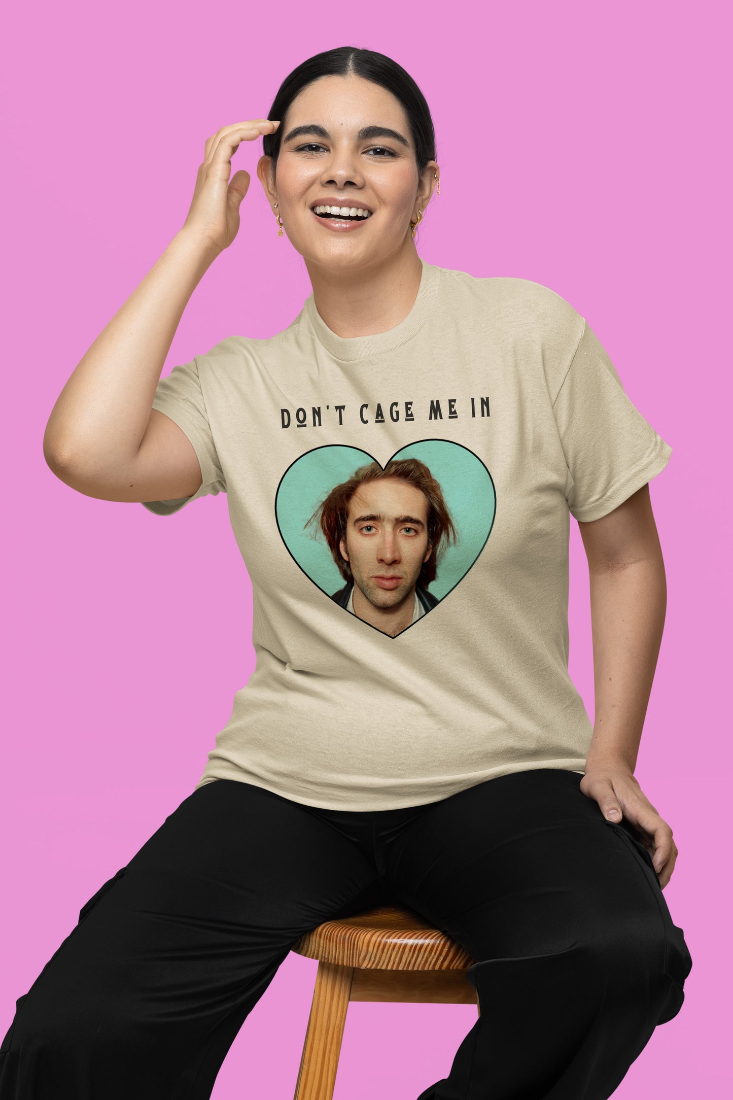 Don't Cage Me In Funny Nic Cage Tee