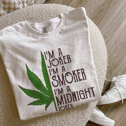 Midnight Toker T-Shirt Marijuana Shirt Funny 420 Friendly Shirt Steve Miller Band shirt The Joker Tee