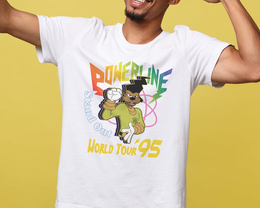 Powerline Shirt 90's Nostalgia T-shirt Awesome Tour of '95 Powerline Tee