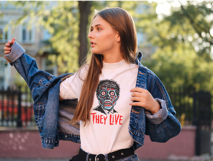 They Live Tee Sci Fi Creepy Cult Classic