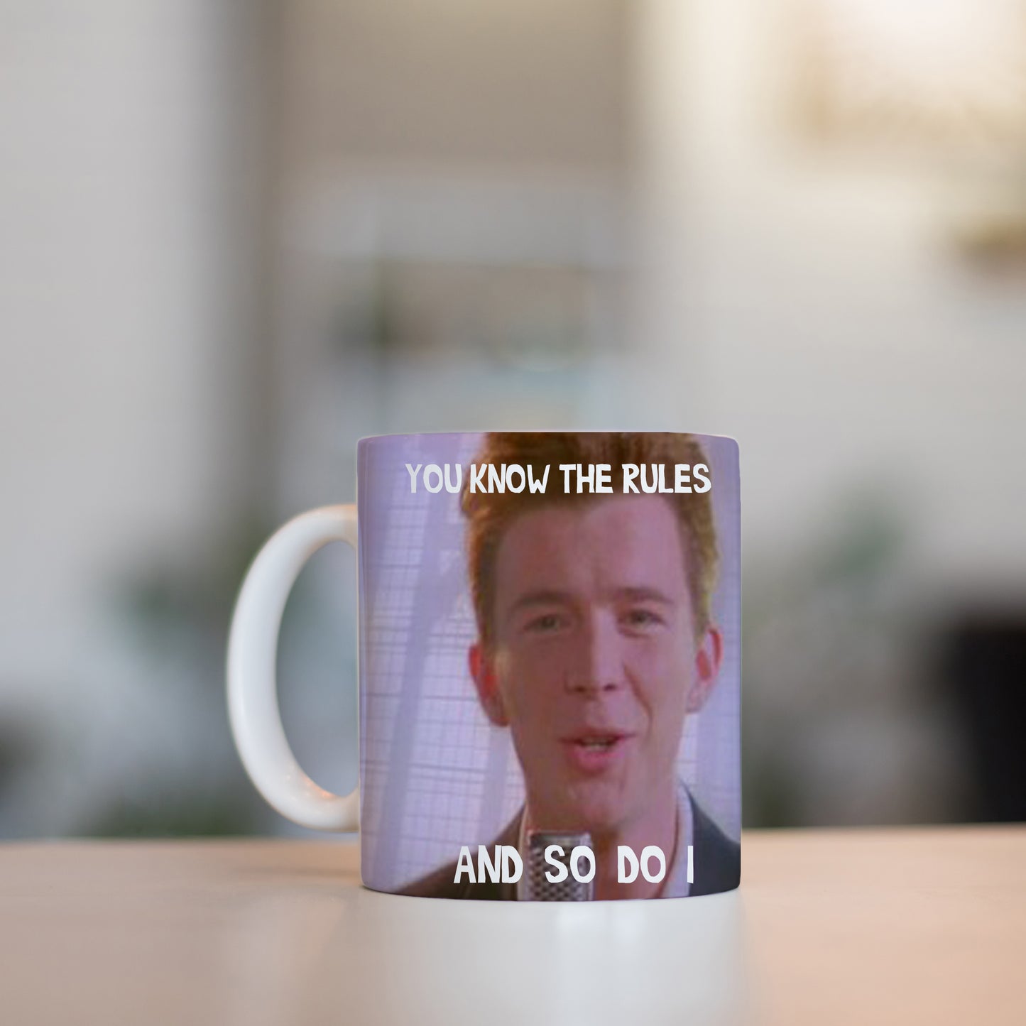 Rick Roll Mug Rick Astley 80s Nostalgia Coffee Mug