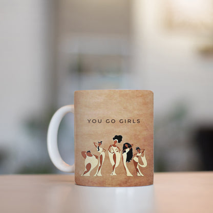 Muses Coffee Mug Fun Greek Goddesses Mug You Go Girls