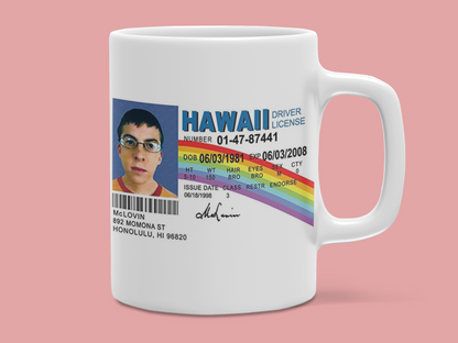 McLovin Mug Funny Nerd Driver's License Mug