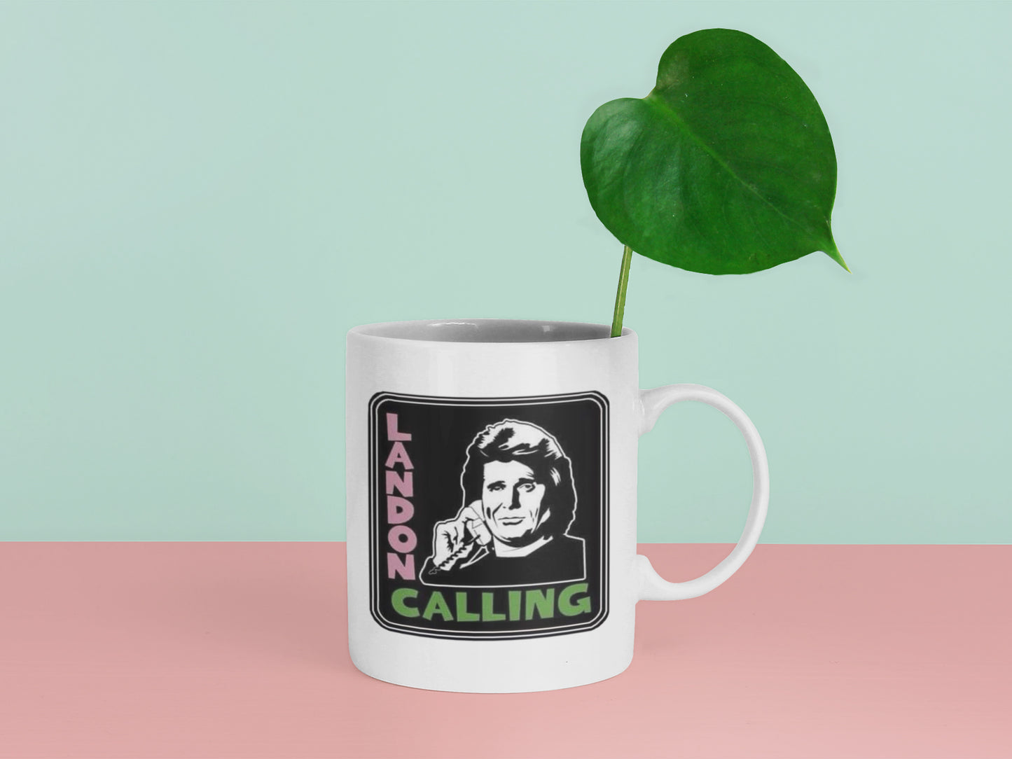 Michael Landon Mug Landon Calling 80s Babe Mug