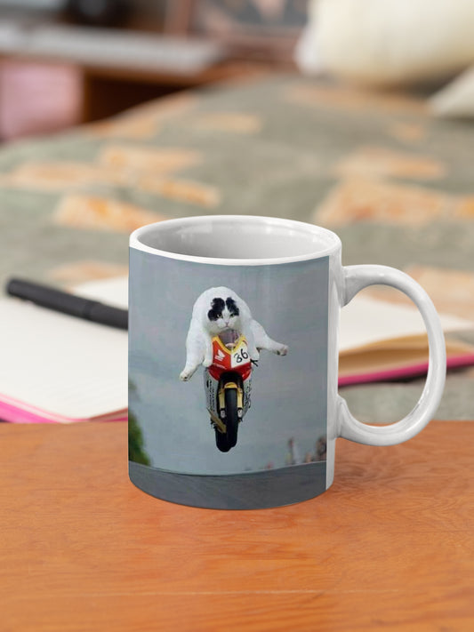 Motocat Coffee Mug Wylin Kitty Life Funny Mug Gift