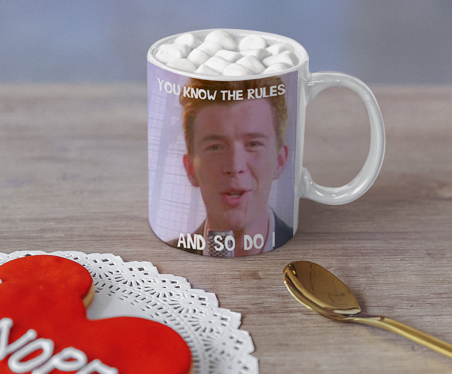 Rick Roll Mug Rick Astley 80s Nostalgia Coffee Mug