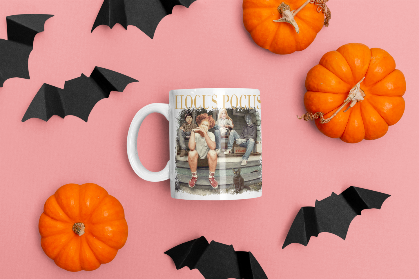 Spooky Porch Witch Group Mug