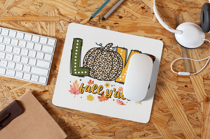 Love Fall Yall Mousepad