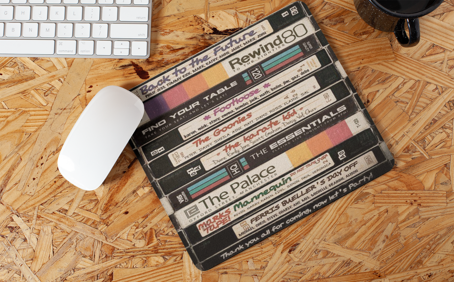 VHS Tapes Mousepad Nerd Nostalgia Gift