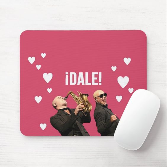 Pitbull Mousepad Cute Party Time Mousepad