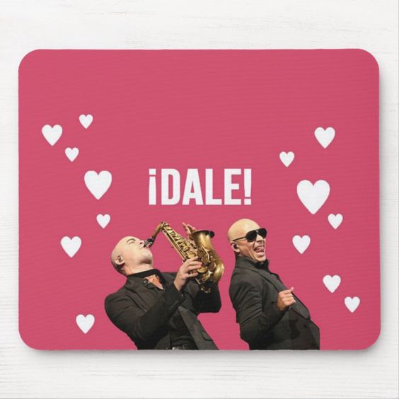 Pitbull Mousepad Cute Party Time Mousepad