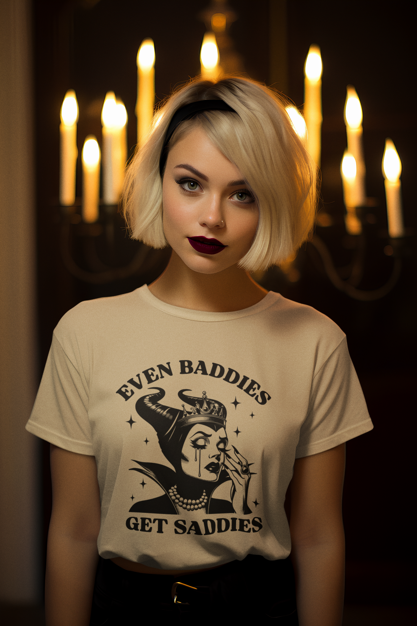 Baddies Get Saddies Villian Tee