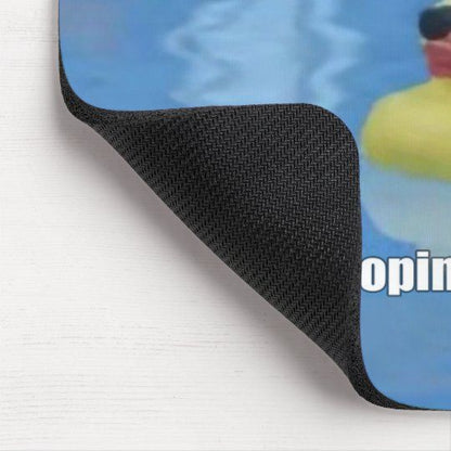 Rebel Duckie Mousepad Splish Splash Your Opinion Is Trash Mousepad Gift