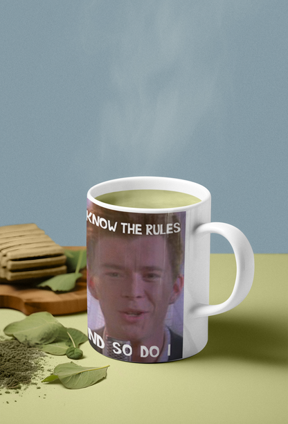 Rick Roll Mug Rick Astley 80s Nostalgia Coffee Mug