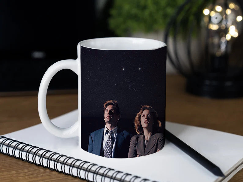 X Files Coffee Mug Aliens Mug Sci Fi Mulder & Scully Mug